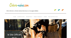 Desktop Screenshot of chevre-naine.com